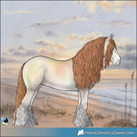 Horse Color:Brown Snowdrop Pearl Onyx Sabino 