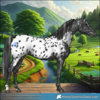 Horse Color:Black Appaloosa 