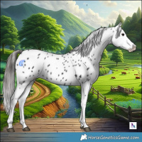 Horse Color:Black Appaloosa 