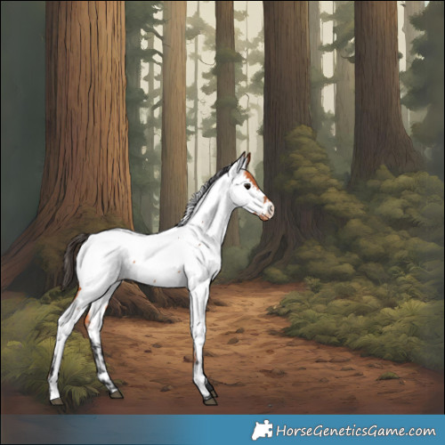 Horse Color:Bay Near Fewspot Rabicano 