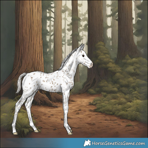 Horse Color:Silver Smoky Black Leopard 