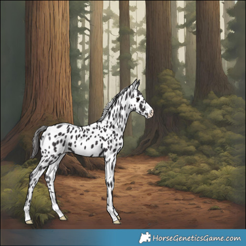 Horse Color:Smoky Black Leopard 