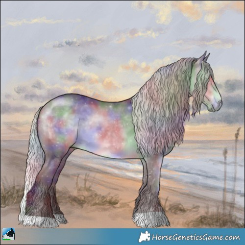 Horse Color:Nacre Chocolate Silver Brown Chinchilla 