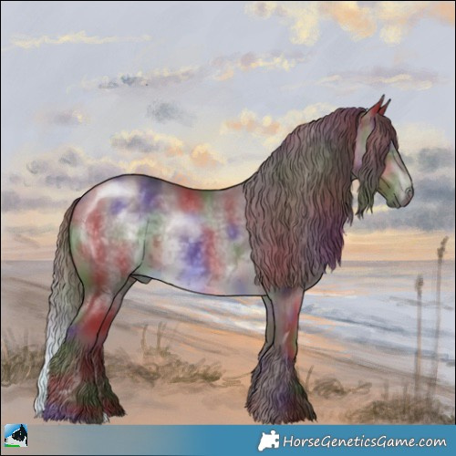 Horse Color:Nacre Chocolate Brown Chinchilla 