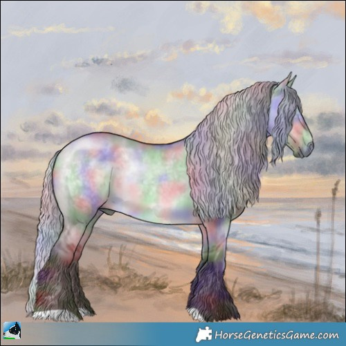 Horse Color:Nacre Chocolate Silver Brown Chinchilla Dun 