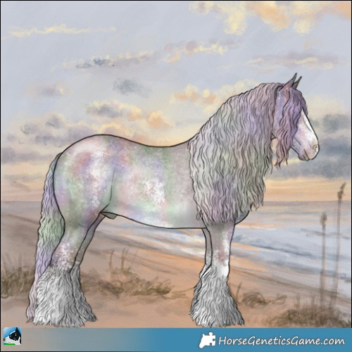 Horse Color:Nacre Chocolate Silver Brown Chinchilla Sabino Rabicano 