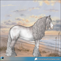 Horse Color:Chocolate Silver Brown Chinchilla Onyx Sabino 