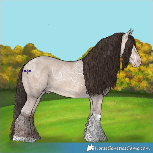 Horse Color:Sable Champagne Ice Dun Tobiano 