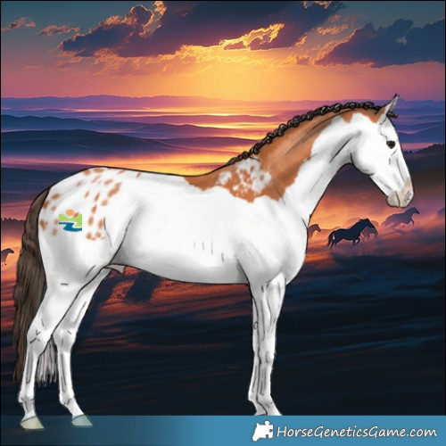 Horse Color:Bay Splash Appaloosa 
