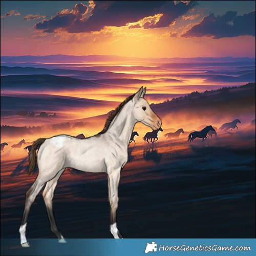 Horse Color:Bay Roan Dun Varnish Rabicano 