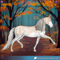 Horse Color:Silver Classic Champagne Dun Splash Brindle 
