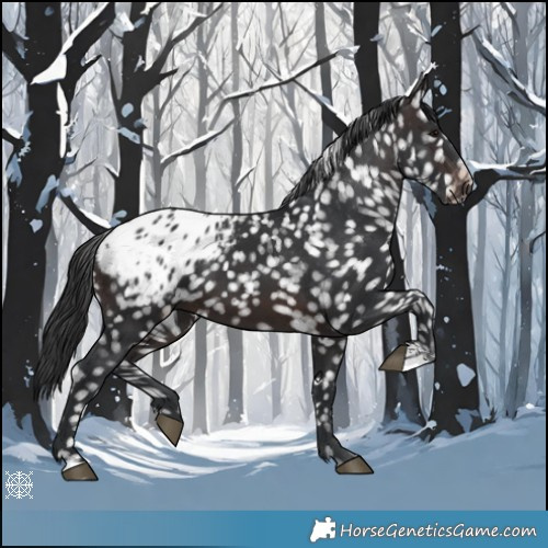 Horse Color:Brown Appaloosa 