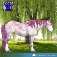 Horse Color:Watercolor Liver Red Dun Ice