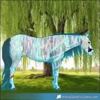 Horse Color:Thunderstruck White Spotted Black Ice 
