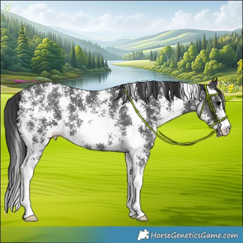 Horse Color:Black Sabino Rabicano 