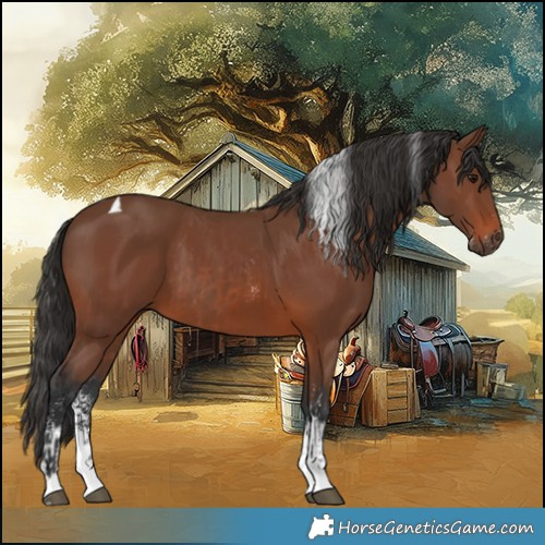 Horse Color:Brown Sabino Rabicano  and Brown Sabino Tobiano Rabicano 