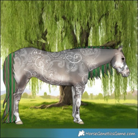 Horse Color:Painted Blue Onyx Ice Sabino 