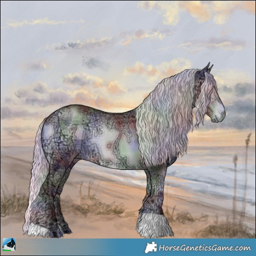 Horse Color:Nacre Chocolate Silver Brown Chinchilla Ice Onyx