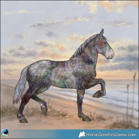 Horse Color:Nacre Chocolate Silver Buckskin Chinchilla Ice Sabino Rabicano 