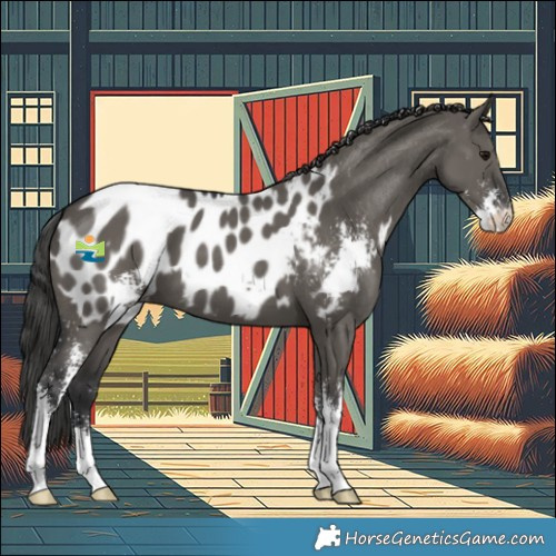 Horse Color:Grullo Sabino Appaloosa 