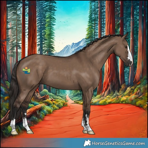 Horse Color:Liver Red Dun 
