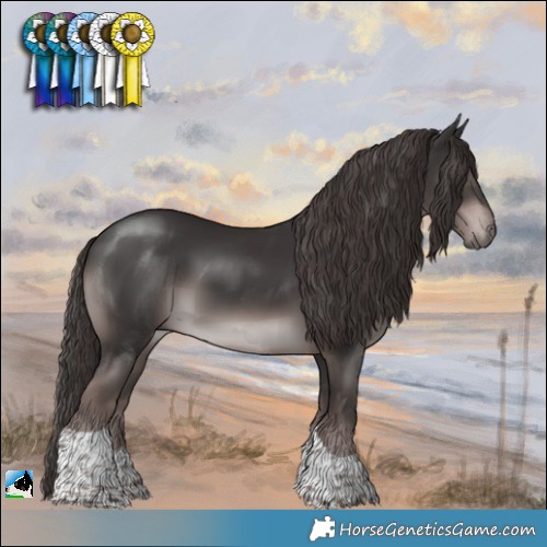 Horse Color:Platinum Liver Chestnut Tobiano 