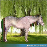 Horse Color:Painted White Spotted Brown Ice Onyx 