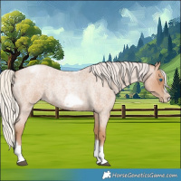 Horse Color:Silver Blue Roan Pearl Tobiano Frame