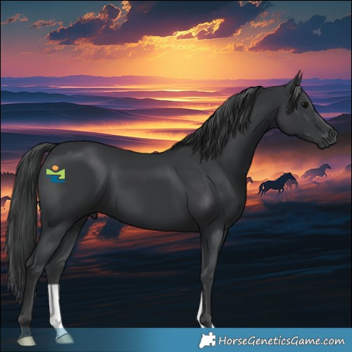 Horse Color:Black 