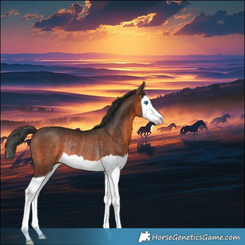Horse Color:Brown Splash Rabicano 