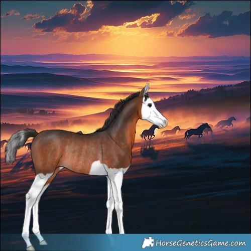 Horse Color:Brown Splash Rabicano 