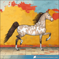Horse Color:Bay Dun Appaloosa Brindle 