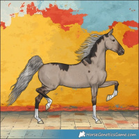 Horse Color:Liver Red Dun Mushroom Varnish 