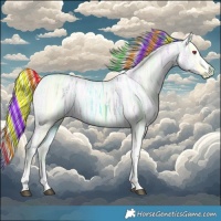 Horse Color:Painted Chestnut Chinchilla Ice Tobiano 