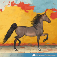 Horse Color:Bay Dun Mushroom 