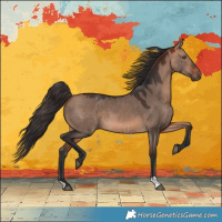 Horse Color:Bay Dun Mushroom 