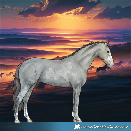 Horse Color:Black Ice Varnish 