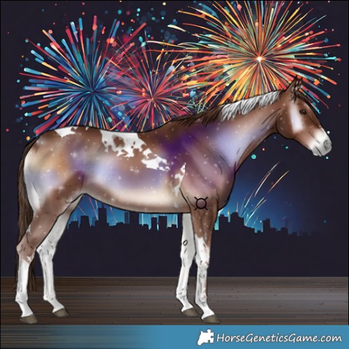 Horse Color:Red Onyx Tobiano
