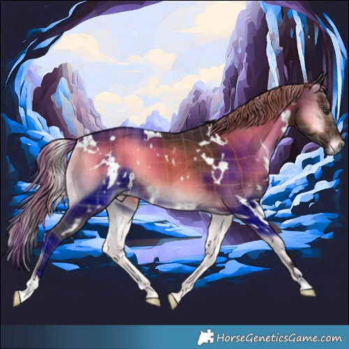 Horse Color:Plaid  White Spotted Liver Red Onyx 