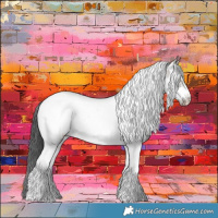 Horse Color:Grullo Tobiano Frame Near Leopard Brindle 