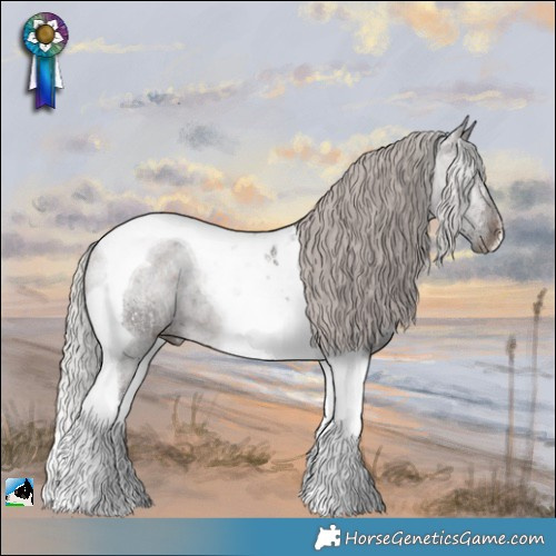 Horse Color:Silver Brown Tobiano Rabicano 