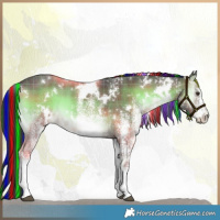 Horse Color:Painted Plaid  White Spotted Liver Red Onyx 