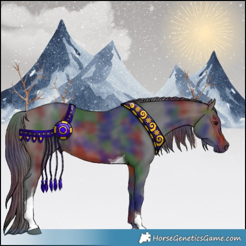 Horse Color:Nacre Bay Tobiano 