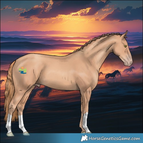 Horse Color:Gold Champagne 