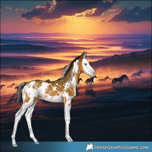 Horse Color:Gray White Spotted Amber Cream Champagne Splash 