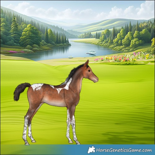 Horse Color:Bay Tobiano Appaloosa 