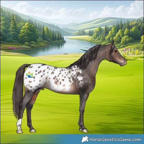 Horse Color:Brown Appaloosa 