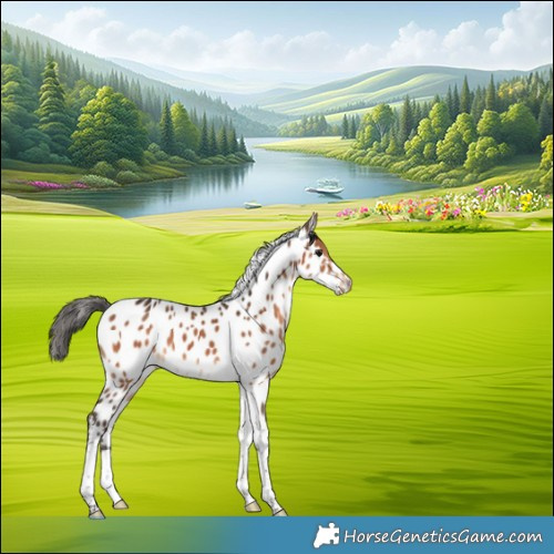 Horse Color:Bay Tobiano Appaloosa 