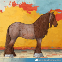 Horse Color:Red Roan 