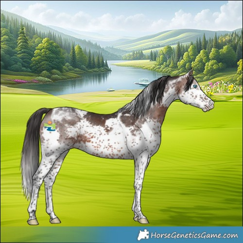 Horse Color:Brown Splash Tobiano 